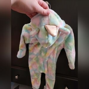 Unicorn baby girl winter bodysuit size 3-6 months